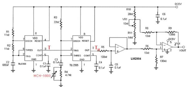 Circuit for a one-point correction